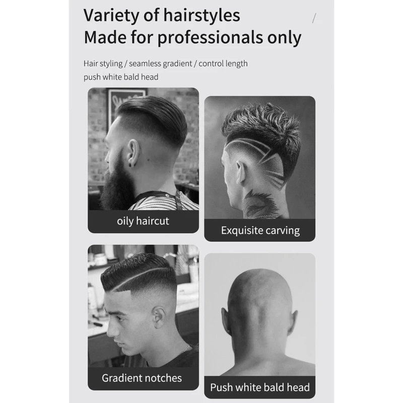 

M2EE Professional Hair Clippers for Men Hair Clippers for Hair Cutting USB Rechargeable Hair Cutting Kit for Barbers