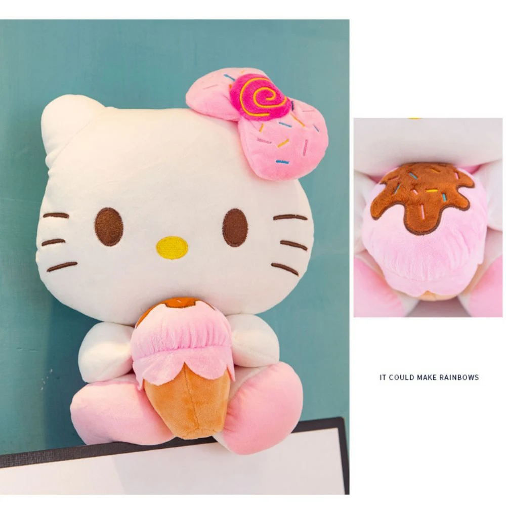 Плюшевые игрушки Hello KT набивные животные Sanrio Kawaii Kitty плюшевые куклы бесплатная
