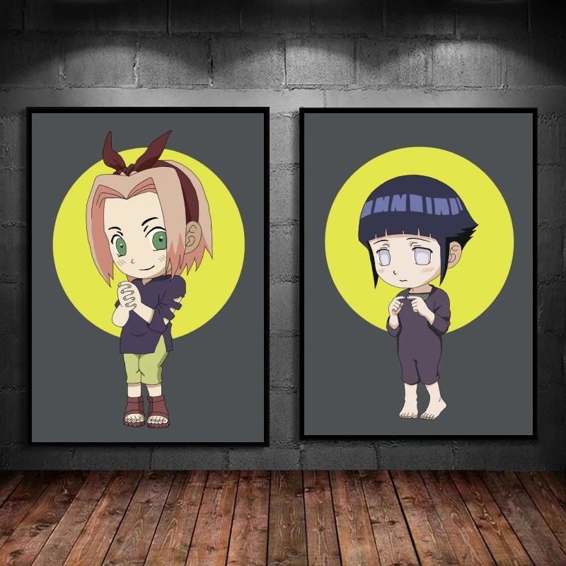 

Canvas Wall Art NARUTO Hyuga Hinata Prints And Prints Children's Bedroom Decor Home Room Painting Friends Gifts Comics Pictures
