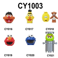 cartoon figures in stock mini building blocks completed cute sesames action toys for children cy1003
