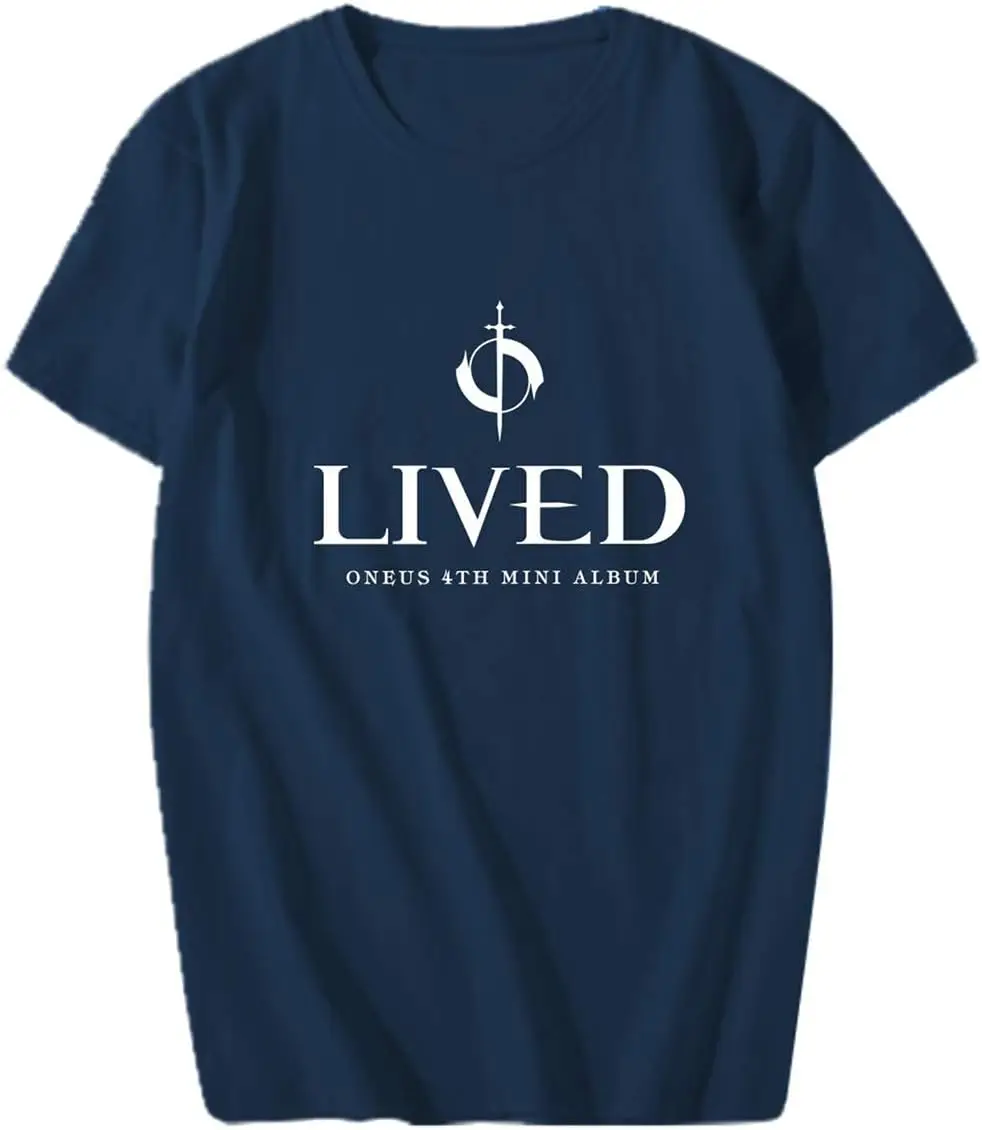 Футболка Xkpopfans Kpop ONEUS футболка Album Lived Ravn Leedo Seeho Koni Xion