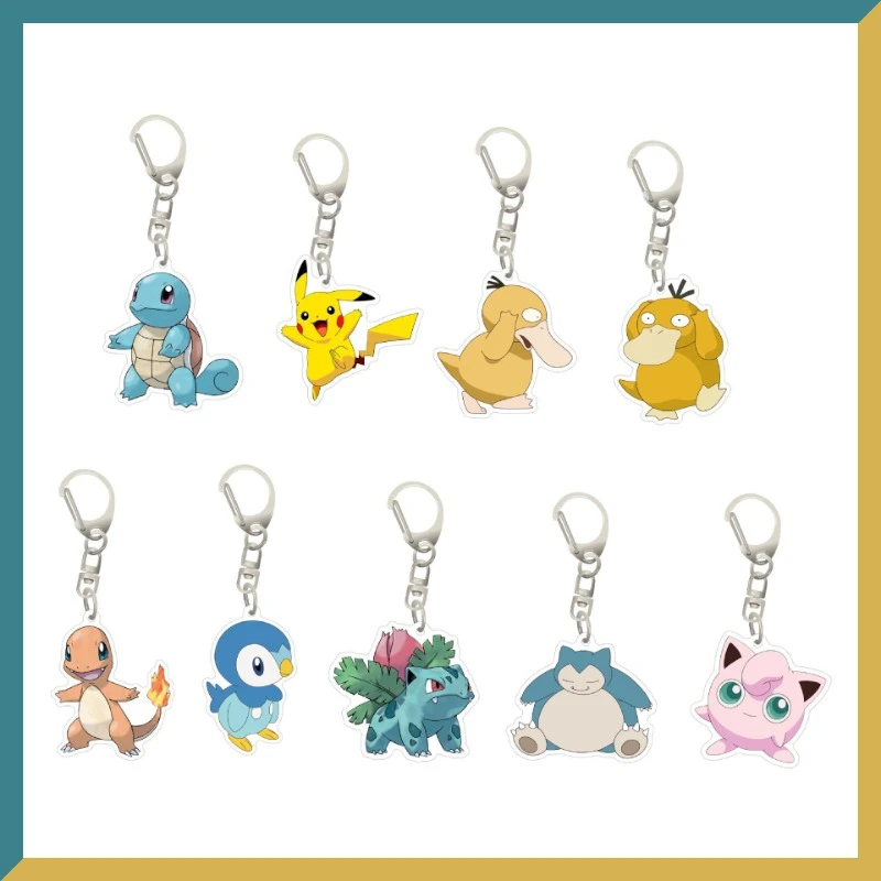 

Анимационная периферийная акриловая подвеска Покемон периферийная подвеска Пикачу утка Сквиртл Бульбазавр Брелок Брошь лучший подарок