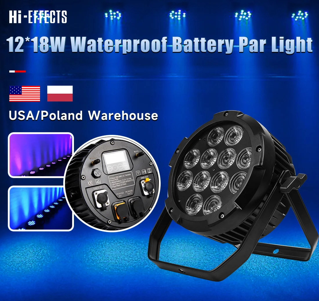 Беспроводной водонепроницаемый профессиональный сценический прожектор Par Light с