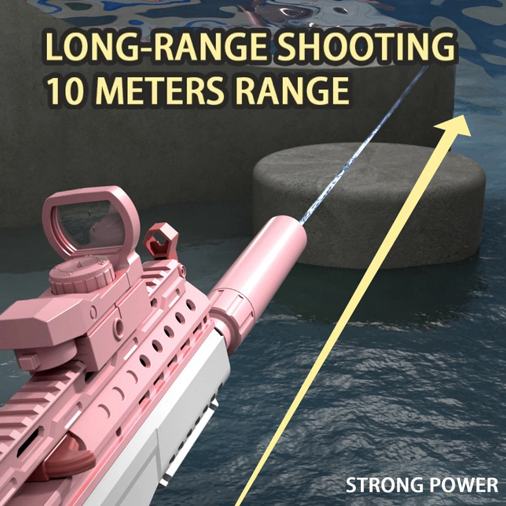Автоматический Водяной Пистолет Qbz95 Для Детей И Взрослых Летние Водные Игры