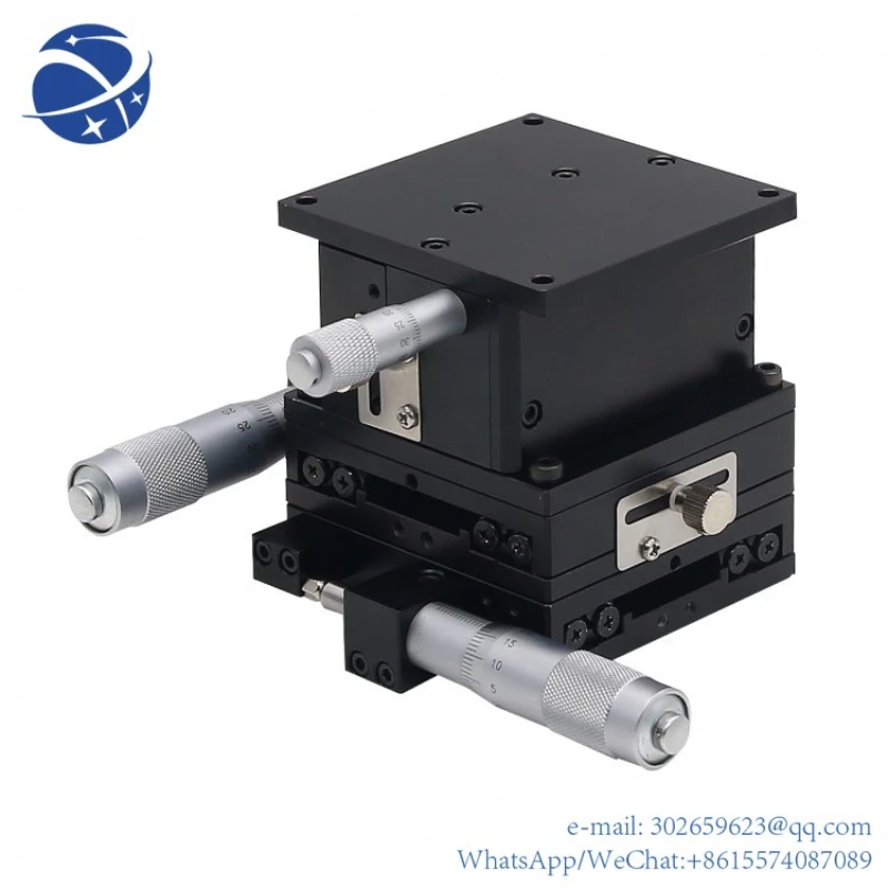SEMXYZ-60 XYZ 3-Axis Manual Linear Stage 60x60mm Micrometer Linear Stage with Crossed-Roller Bearing