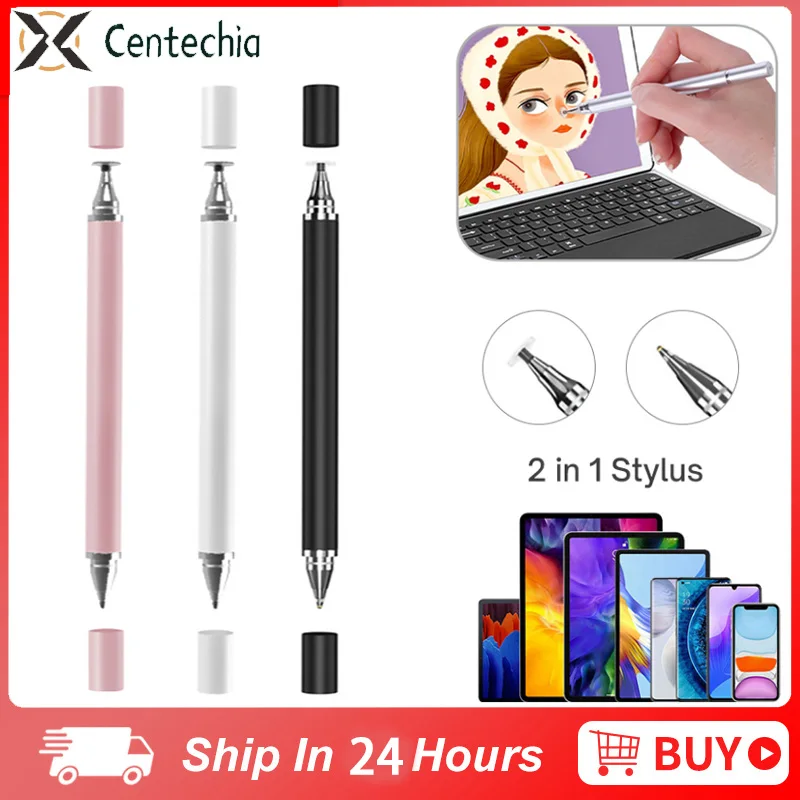 

2 In 1 Pens For Touchscreen Universal Disc Stylus Pen High Precision And Sensitivity Capacitive Stylus Pens For Tablets/Laptop