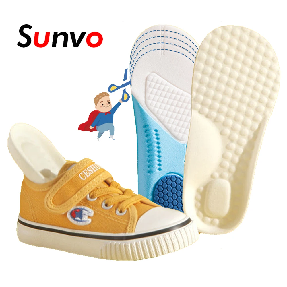 

Детские ортопедические стельки для детей, удобные, с поддержкой свода стопы, подушечки для обуви из пены с эффектом памяти, амортизирующие, ...