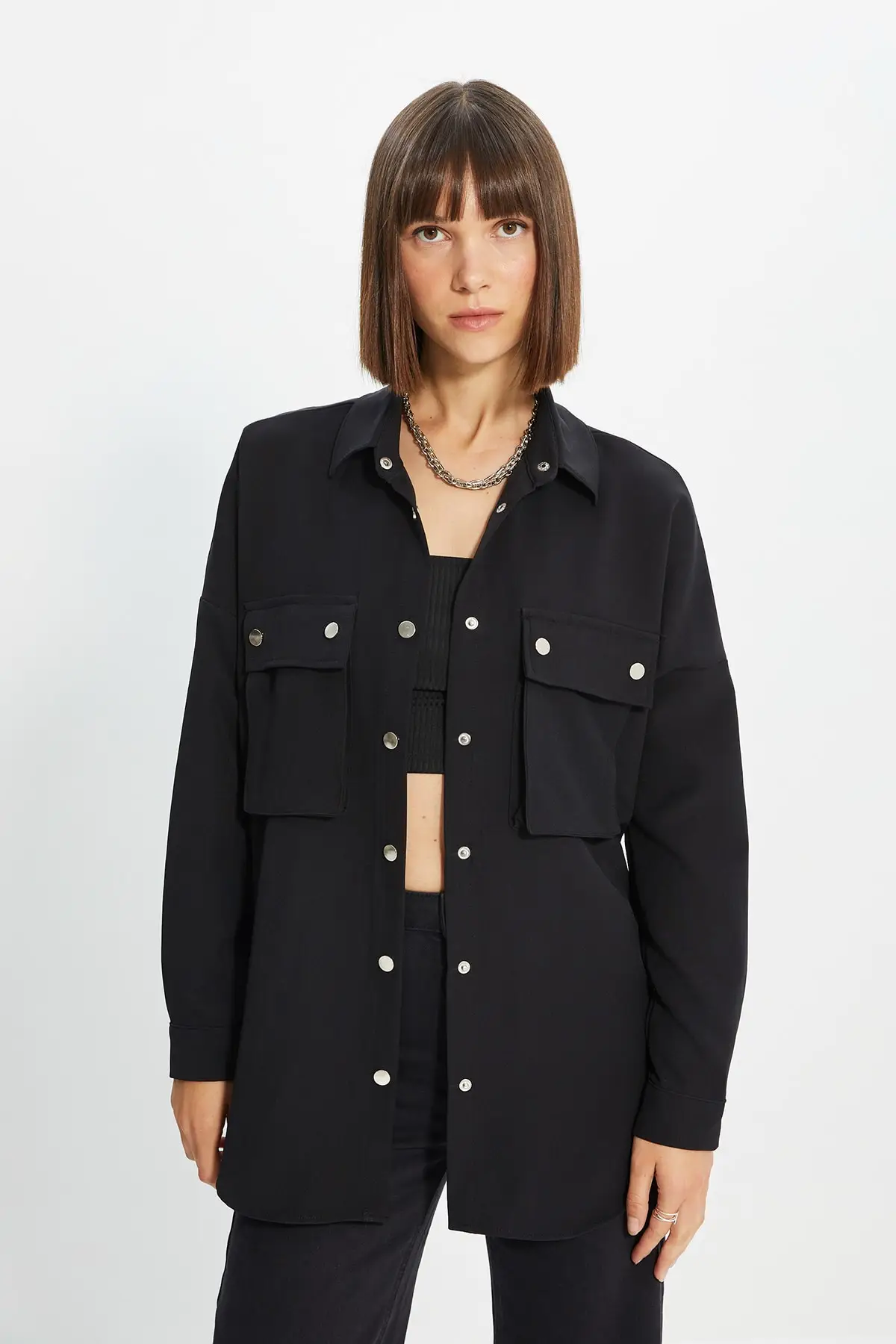 

Trendyol Double Pockets Shirt TWOAW22GO0512