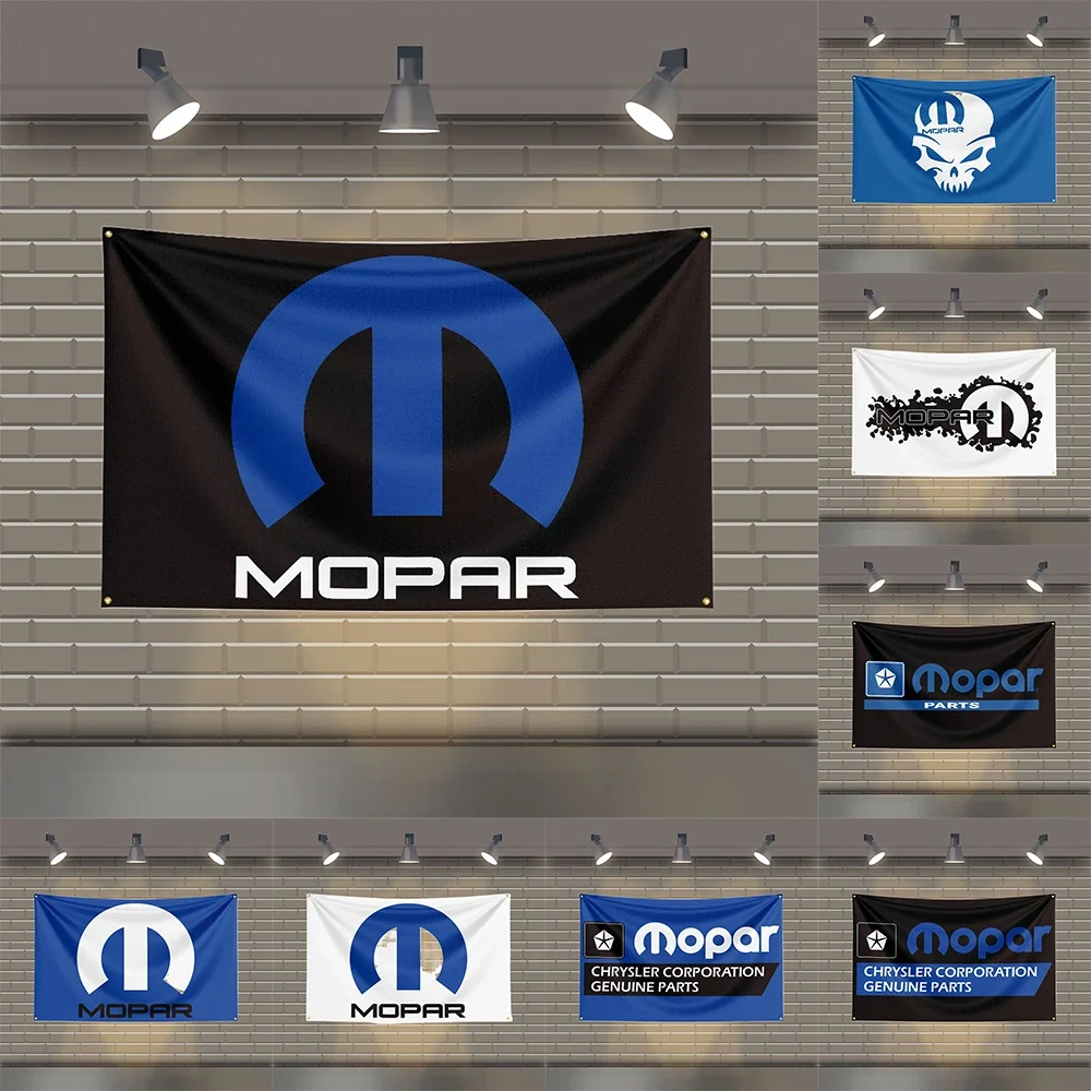 3x5 футов Гоночный флаг Mopars полиэфирные печатные флаги для декора комнаты гаража