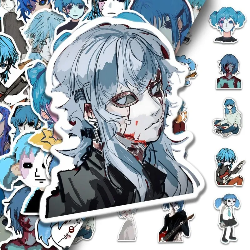 

Наклейки Sallyface аниме странные наклейки для канцелярских принадлежностей Мультяшные креативные водонепроницаемые школьные принадлежности для учеников декоративный подарок