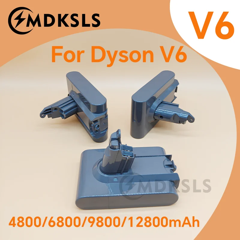 Фото Аккумулятор 21.6V 12800mAh для Dyson V6, замена для моделей DC62, DC59, DC58, SV03, SV04, SV09, V6 Animal, Motorhead, V6 Slim, Absolute Vacuum №1