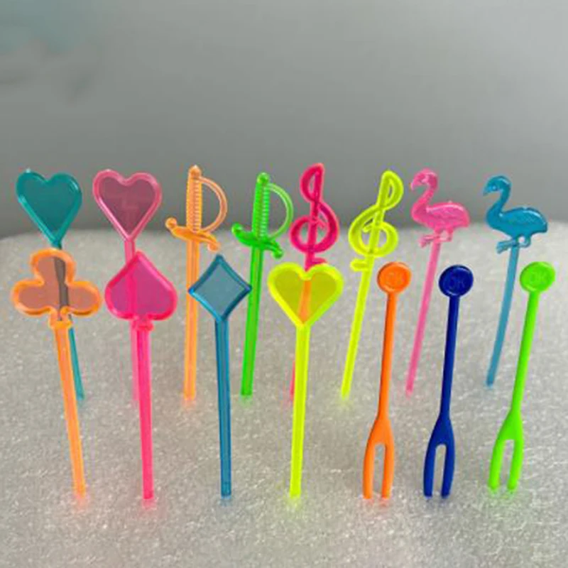 

50 шт., одноразовые мини-столовые приборы для овощей