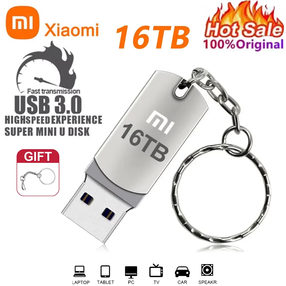 Высокоскоростной металлический портативный SSD Pendrive Cle U Disk