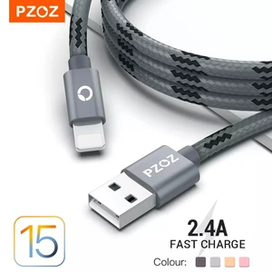 PZOZ Usb Cable For iphone cable 14 13 12 11 pro max Xs Xr X SE 8 7 6s plus ipad air mini fast chargi