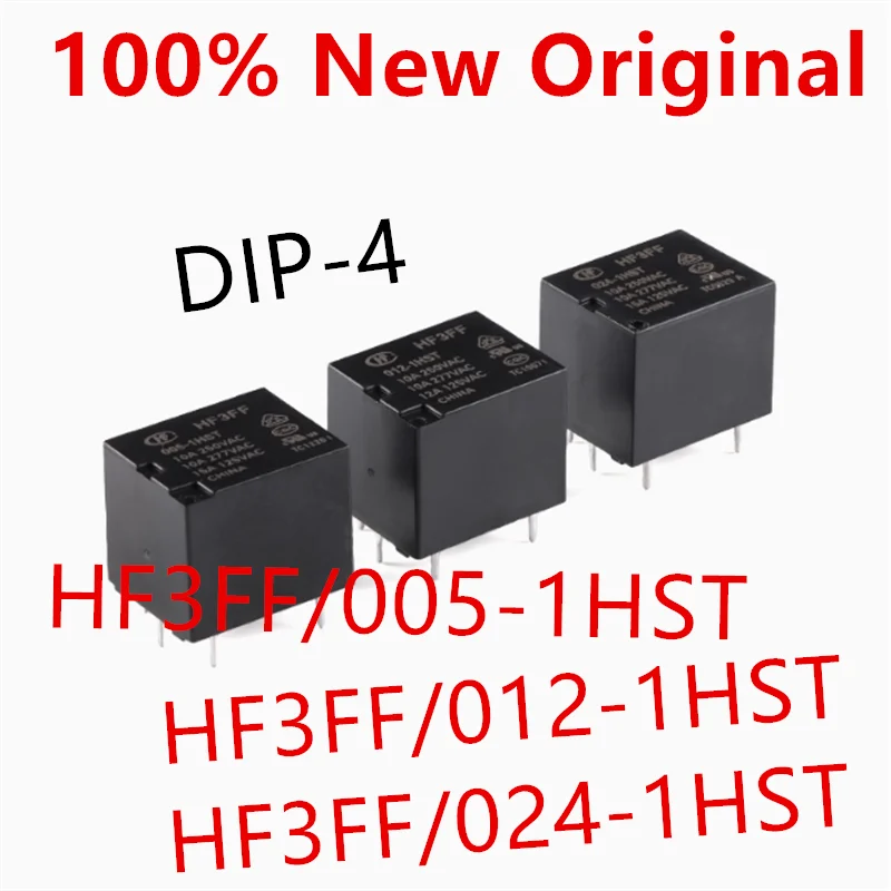 Фото 10 шт. HF3FF/005-1HST 、HF3FF/012-1HST 、HF3FF/024-1HST DIP-4 Новое силовое реле HF3FF-005-1HST 、HF3FF-024-1HST 、HF3FF-024 №1