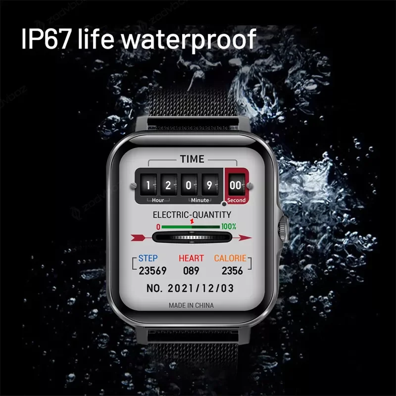 

Новинка 2022, Смарт-часы с Bluetooth для ответа на звонки, мужские часы с сенсорным циферблатом, фитнес-трекер, IP67 водонепроницаемые Смарт-часы для ...