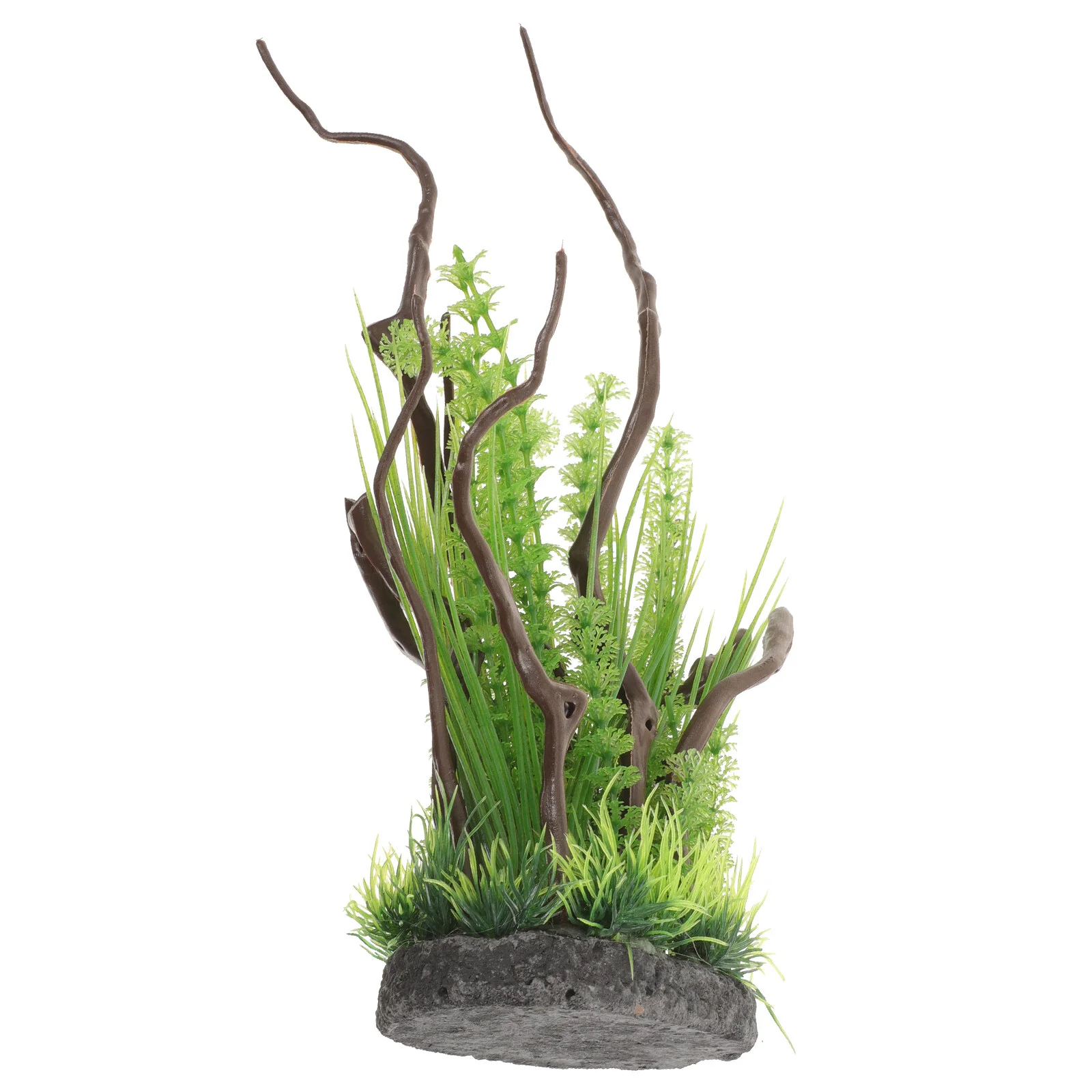 

Fake Branch Fish Tank Grass Small Aquarium Decorations Accessories Plants Realistic Resin Craft Large