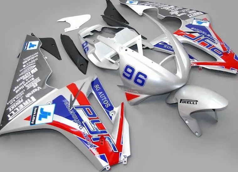 H-INJECTION MOLD ABS серебристый синий красный обтекатель для Triumph Daytona 06-08 675 2006 2007 2008