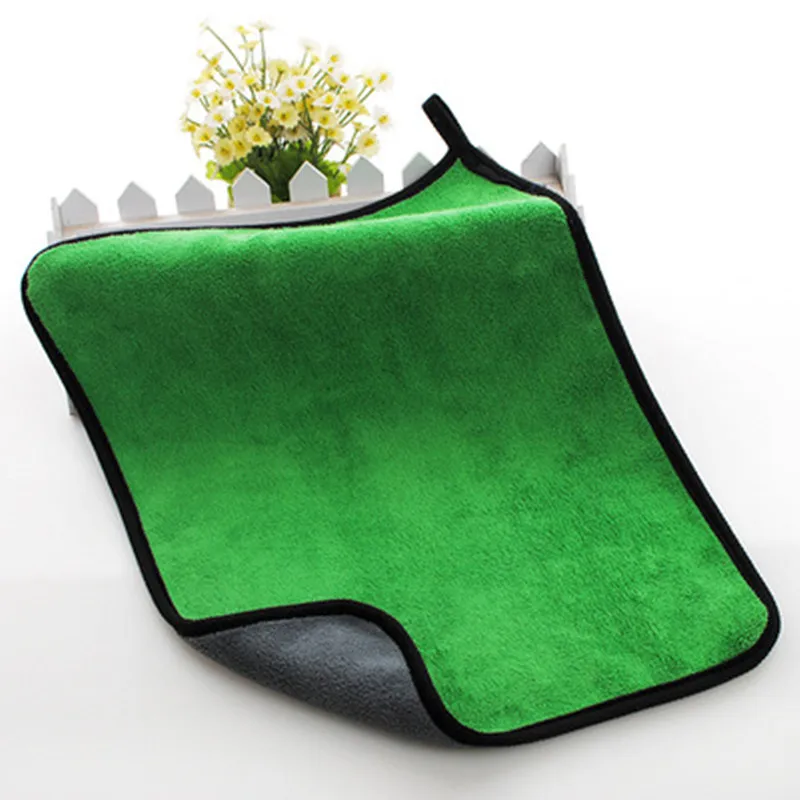 500GSM Super Absorption Car Wash Microfiber Towel Home Appliances Glass Cleaning Washing Clothes With High Density Coral Velvet