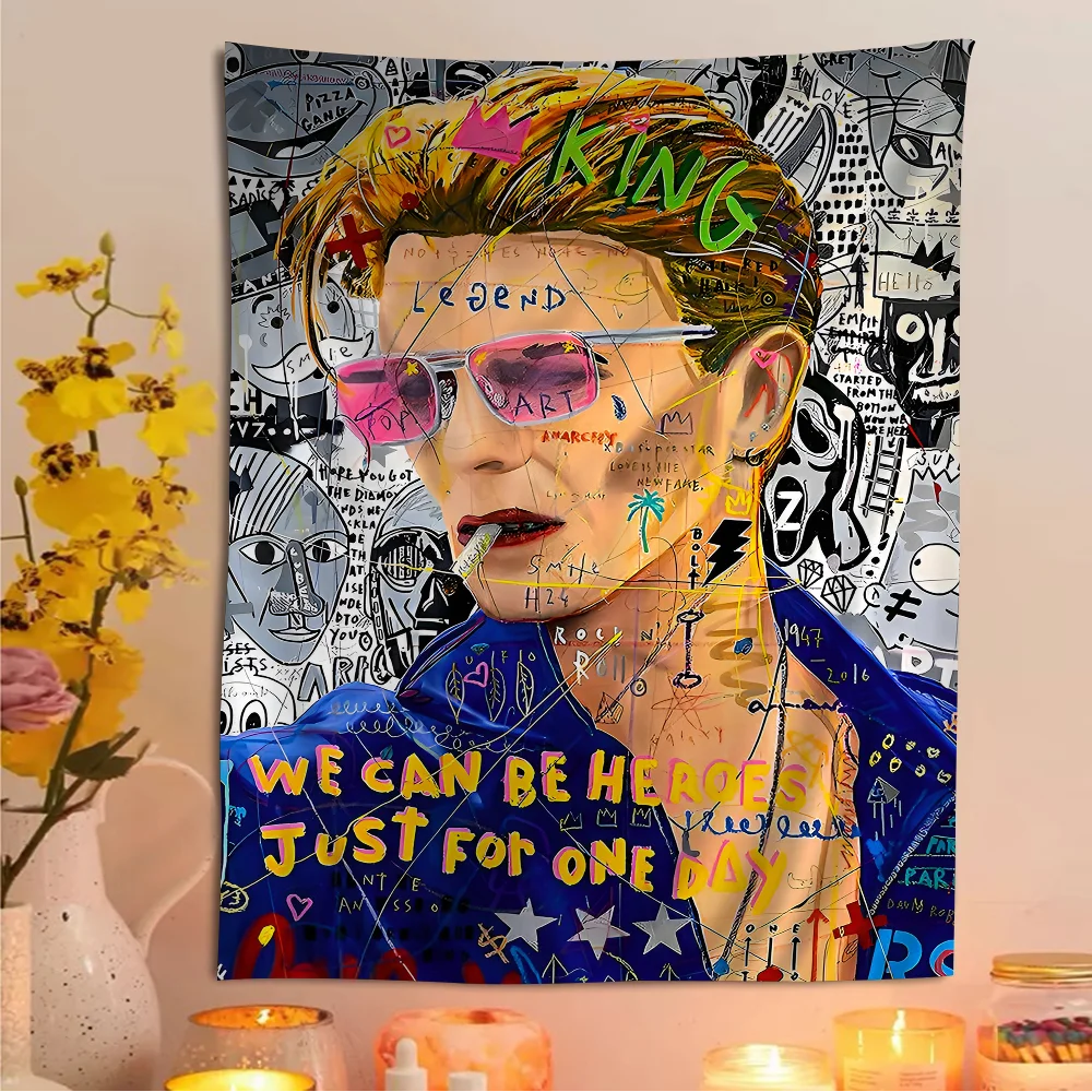 Большой Настенный гобелен с рисунком британской рок-певицы подвесной Таро хиппи