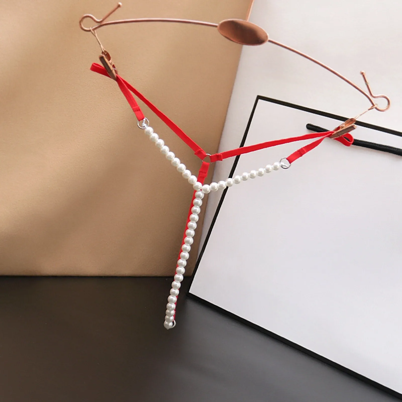 Свободное жемчужное массажное нижнее белье для женщин с заниженной талией