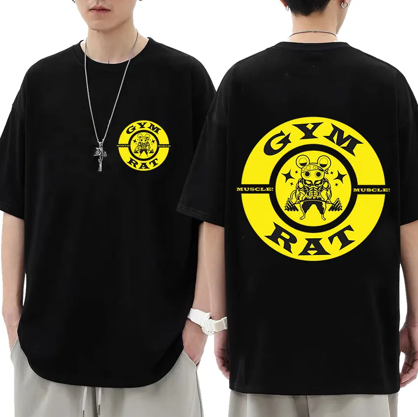 

Anime Demon Slayer Uzui Tengen Graphic T Shirts Men Woman Funny Ninja Muscular Mouse Gym T-shirt Tops 100% Cotton Oversized Tees
