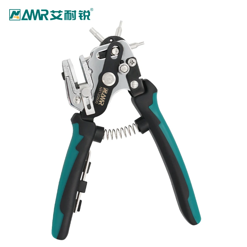 

Revolving Punch Plier Kit Leather Hole Punch Set for Belts, Watch Bands, Straps 2mm 2.5mm 3mm 3.5mm 4mm 4.5mm