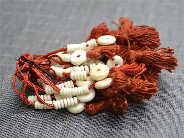 

5 пар, кость тибетского яка, античный счетчик Malas, разные цвета, белый, черный, коричневый, BRO941