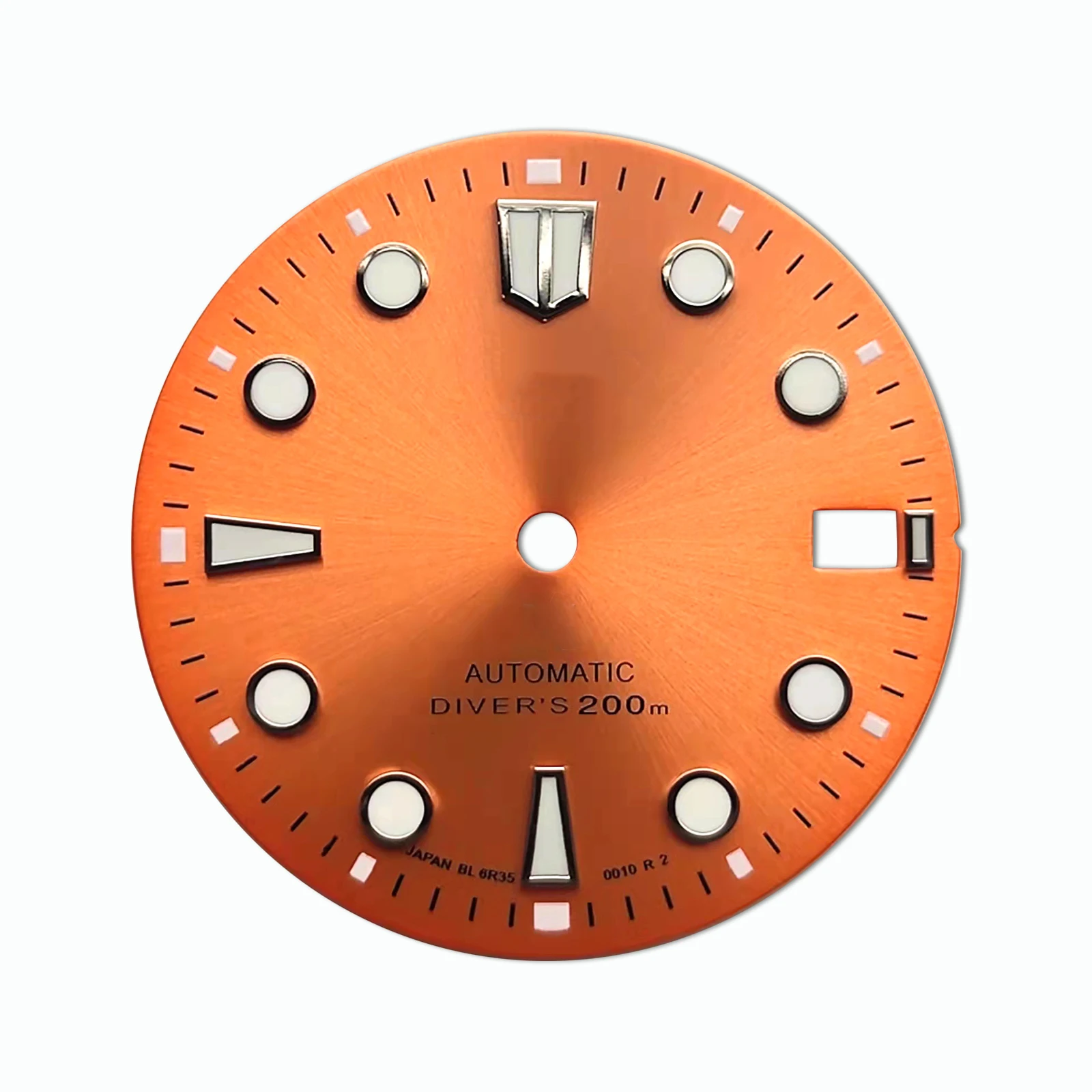 for NH35/NH36 Movement 28.5mm Sun Pattern Watch Dial Strong Green Luminous C3 Dial Repair Parts