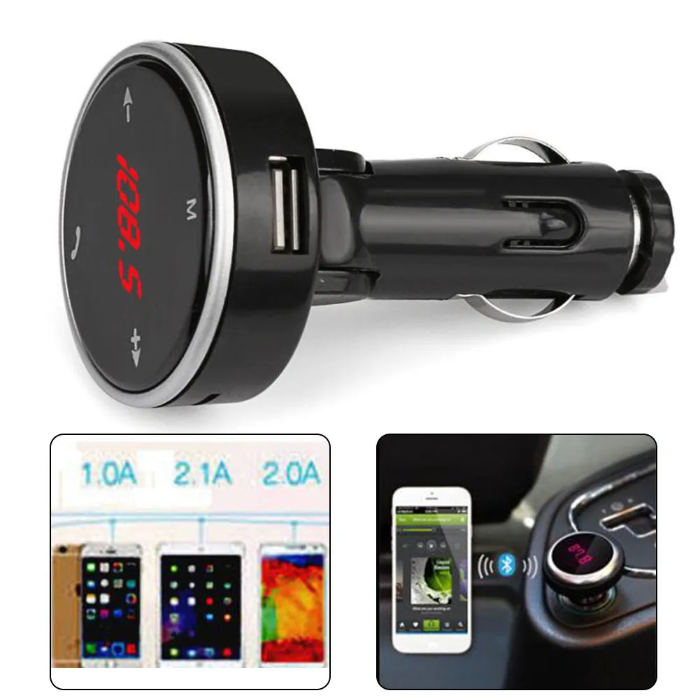 

Новинка Автомобильный Bluetooth MP3-плеер Bluetooth V5.0 передатчик FM музыкальный плеер Быстрая зарядка Громкая связь звонки подключи и работай