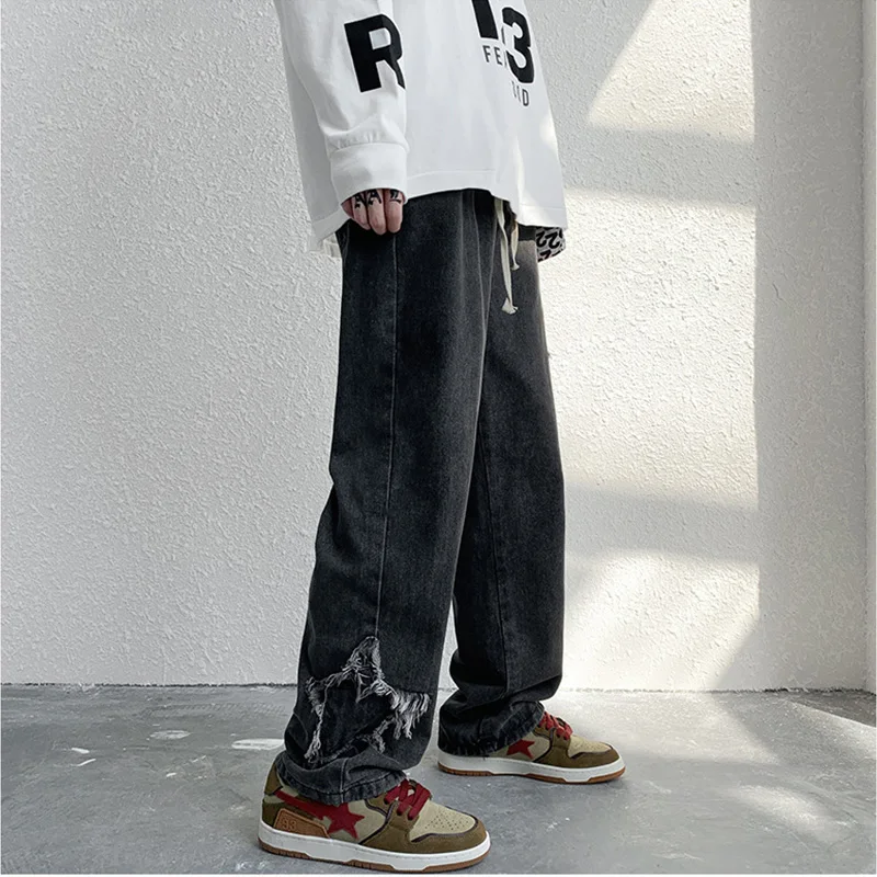 CHICVOY Harajuku Grunge Vintage High Waisted Cargo Pants Y2K Mens Jeans Pockets WoMEN Streetwear Unisex Retro Trousers