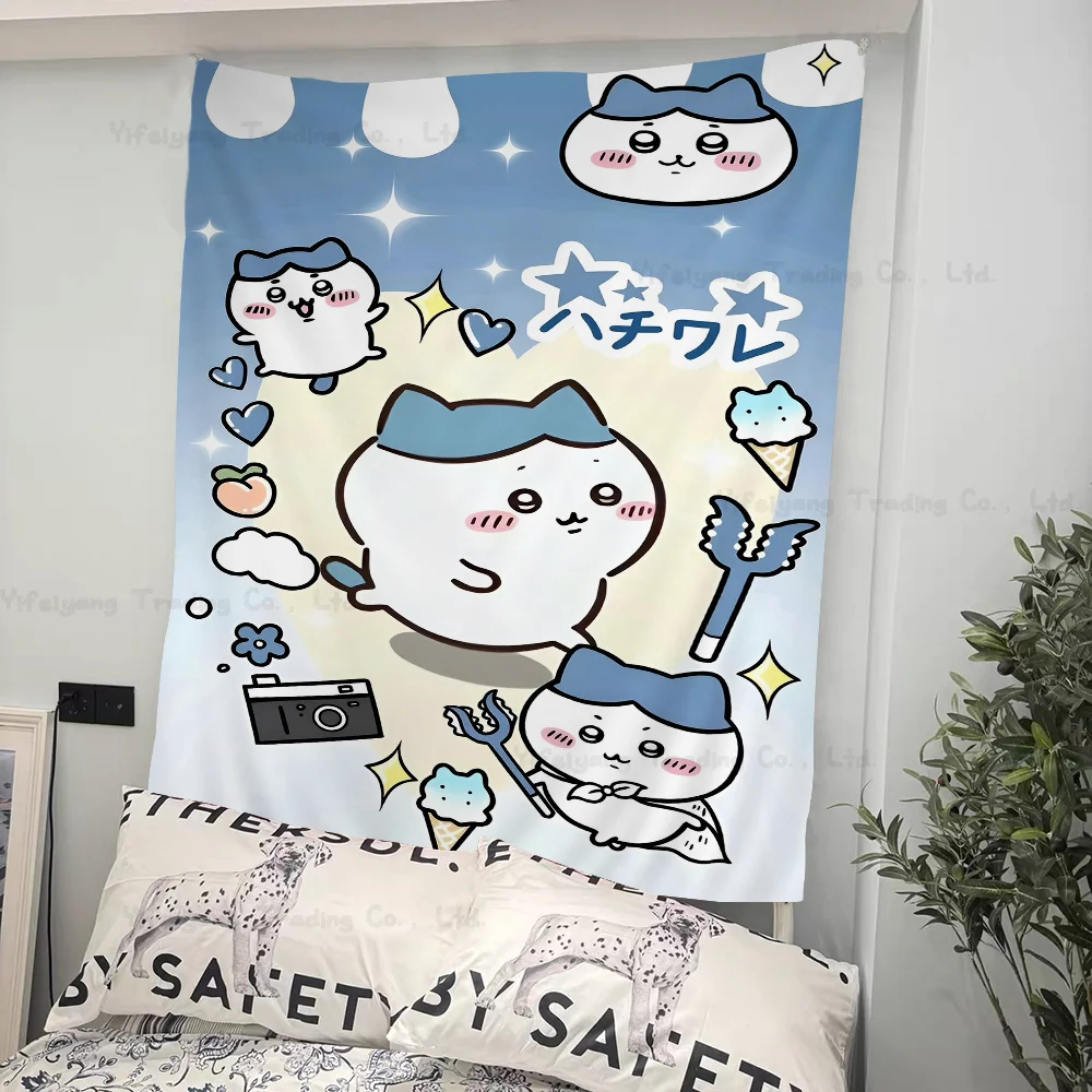 Chiikawa Rug Cute Cartoon C-Chiikawa Anime DIY Wall Tapestry Hanging Tarot Hippie ...
