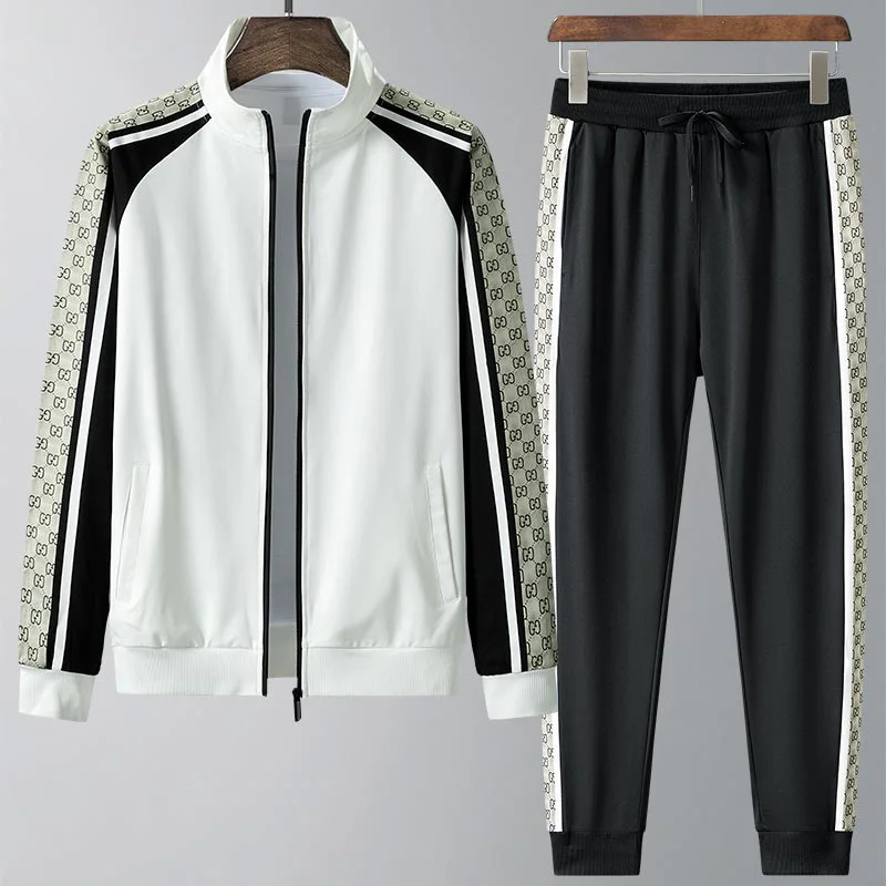 

Sports set men's trend new spring casual handsome sports two-piece set
