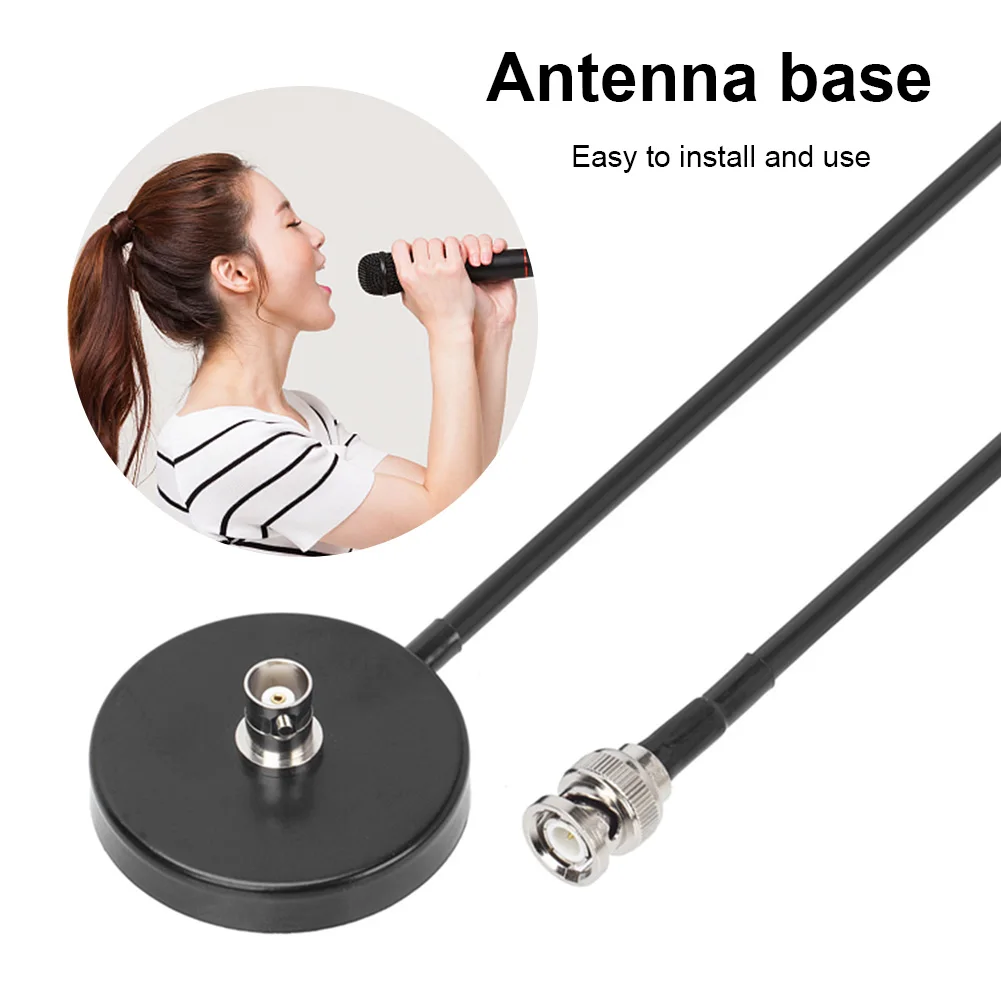 

Удлинительный кабель с антенной RG58 BNC, портативная Магнитная база с разъемом BNC для двусторонней радиосвязи, для беспроводного микрофона, 5 м...