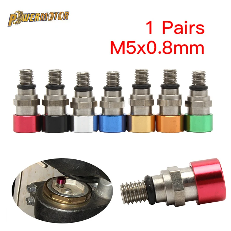 

Motorcycle Fork Air Bleeder Valve M5x0.8 For Honda CR 80 85 125 250 500 CRF 250R 250X 450R 450X 250RX 450RX Kawasaki Yamaha