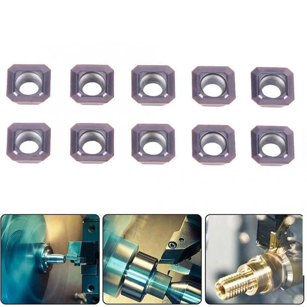 

10 Pcs SEHT1204AFSN-X45 PC9035 / SEHT43AFSN-X45 Carbide Blade 7mm Square Milling Cutter Inserts Machining Milling Machines Parts
