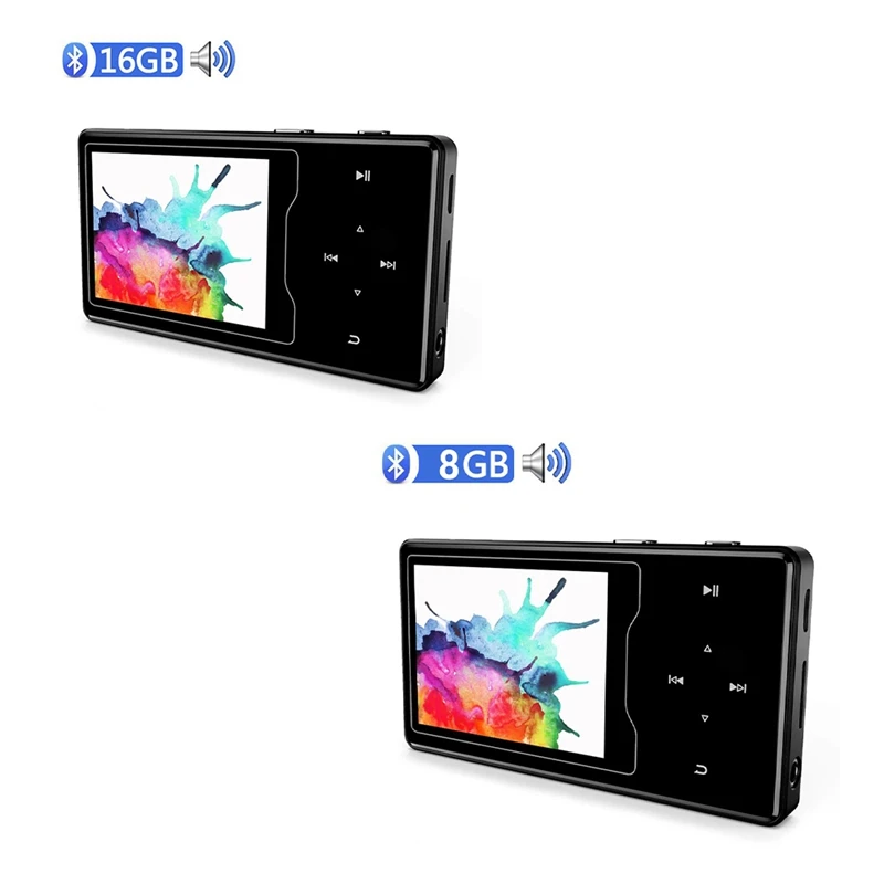 MP3-плеер с сенсорной кнопкой Bluetooth 4.2 встроенным динамиком 2 4-дюймовым TFT-экраном