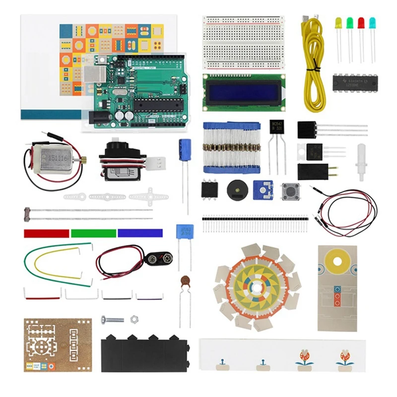 

For Arduino UNO R3 Development Board Atmega328p 32KB Arduino MCU C Language Programming Learning Official Starter Kit PCB+Metal