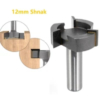 router bit 12mm shank 3 teeth t slot router bit straight edge slotting milling cutter tool carbide tipped bit power tools