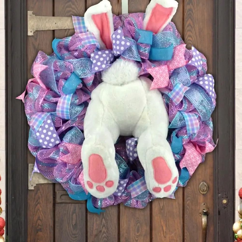 

2023 Easter Rabbit Garlands Front Door Oranments Wall Easter Happy Decorations Thief Wreath Butt Party Bunny Easter Decor R7v7