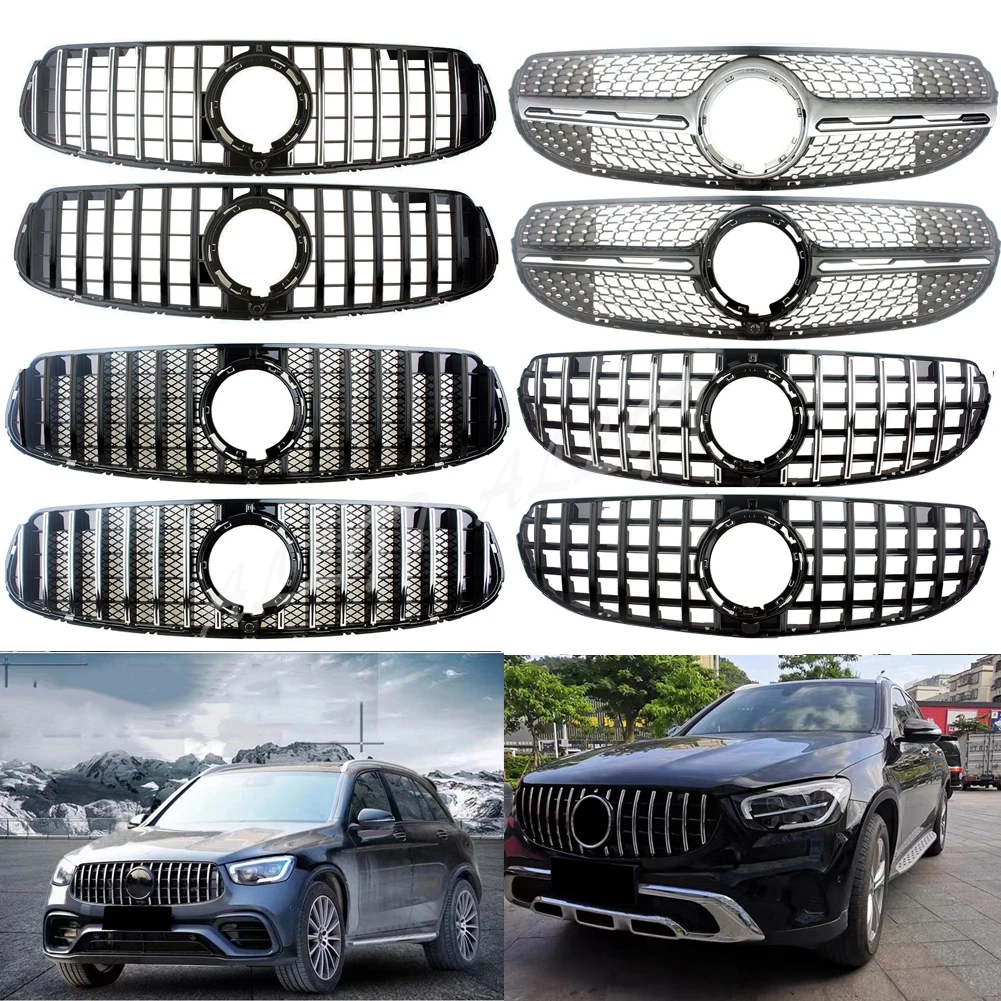 Передняя решетка радиатора для автомобиля, решетка радиатора для Mercedes Benz W253 X253 GLC Class 2020 2021 + общий AMG