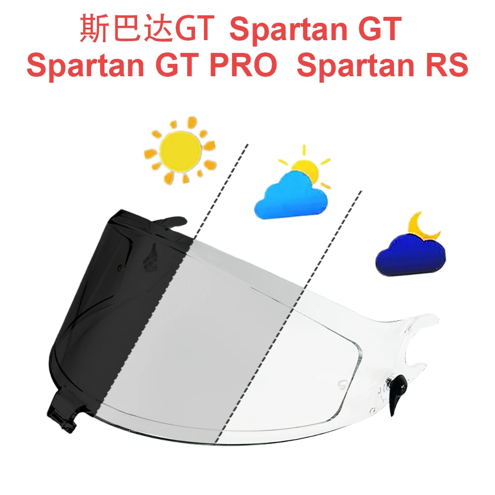 

Маска-щиток Для Мотошлема SHARK Spartan GT, Spartan GT PRO, Spartan RS: Ветрозащитный Визор С Защитой От УФ-излучения