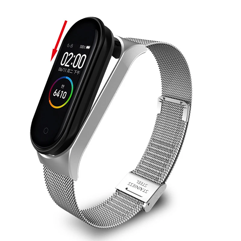 Strap For Xiaomi Mi Band 7 3 4 5 Metal Bracelet Screwless Stainless Steel MIband for Mi Band 4 3 5 Strap Wristbands Pulseira