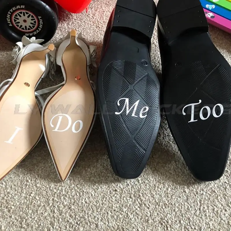 I DO ME TOO Съемная виниловая Свадебная обувь Sticker4104