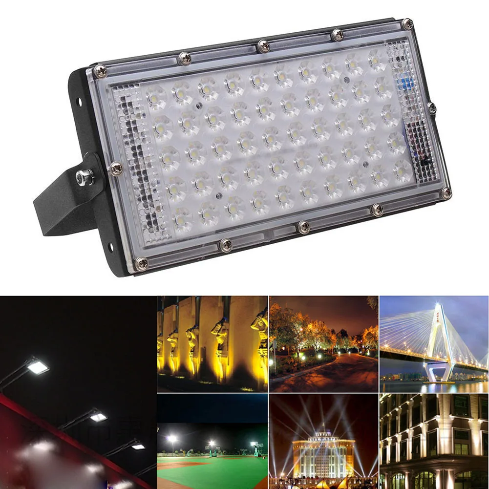 

Ip66 Led Flood Light 50w Ac 220v Outdoor Floodlight Warm White Outdoor Spotlight Waterproof 4500lm Street Lamp Garden Lighting