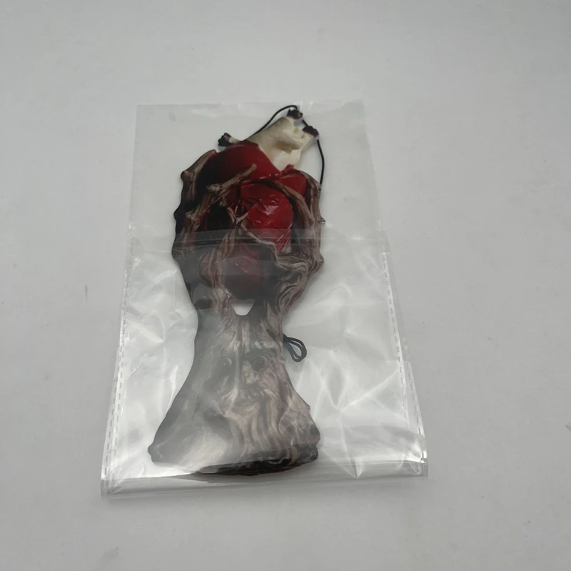 2PCS Halloween Heartroots Ornaments Red Anatomical Heart Tree Statue Craft Desktop Horror Decoration