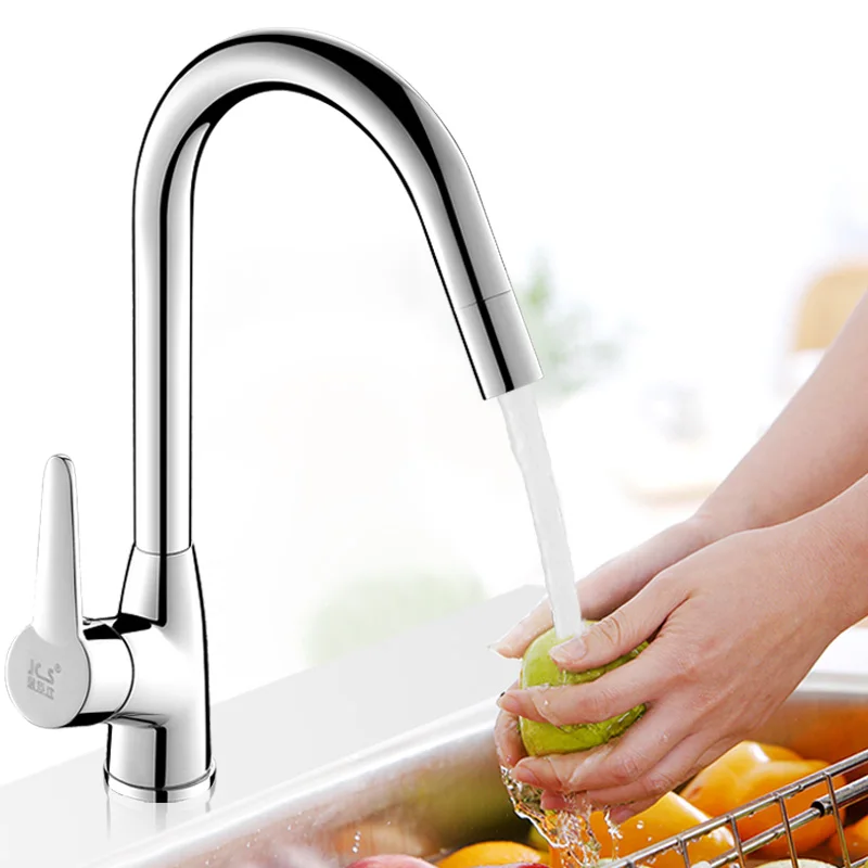 

Смеситель для горячей и холодной воды, вращающийся кран для кухонной раковины, медная бытовая техника