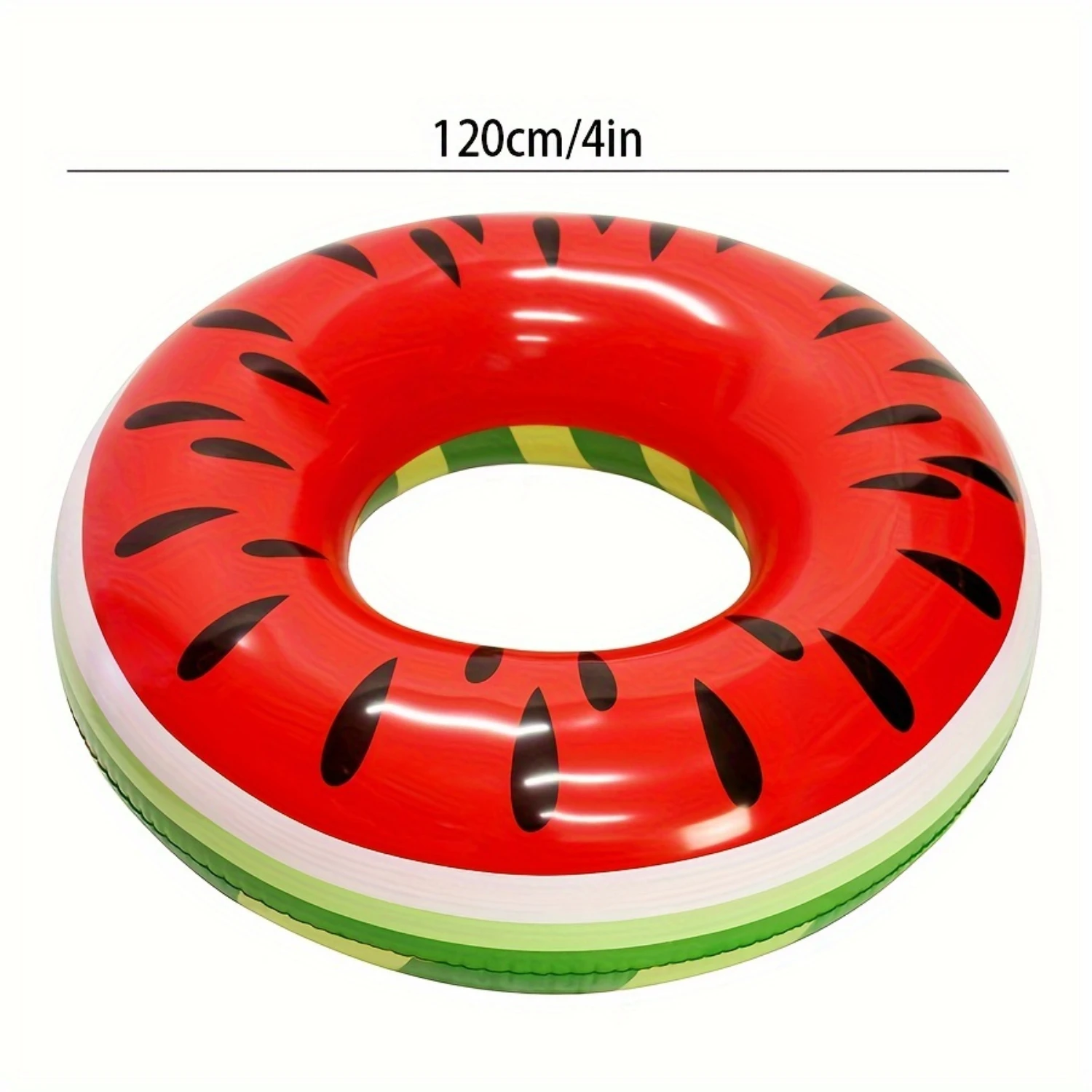 Фото Giant 4ft Inflatable Watermelon Pool Loop Float - Fun Summer Swim Ring - Summer Leisure Raft №2
