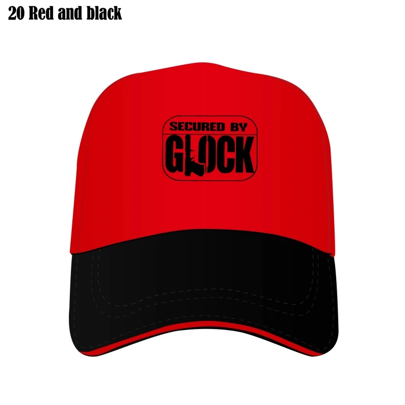 

2022 Fashion Leisure Humor Secured By Glock Handgun Bill Hats Harajuku Adjustable 100% Cotton Graphics Bill Hats Brands Bill Hat