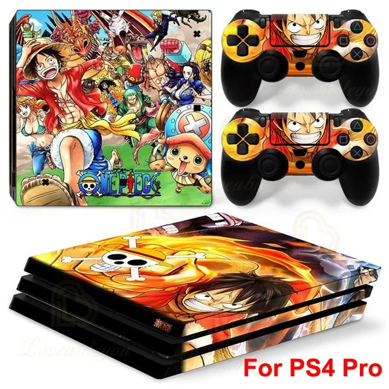 Наклейка на кожу PS4 Pro, цельная наклейка «Пираты Луффи Чоппер», Play Station 4 Pro, консоль и контроллеры, наклейка на игровой планшет, наклейка (art.: 3920d00ebece6) - 3920d00ebece6